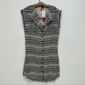 NWT 5/48 Black and White Patterned Dress